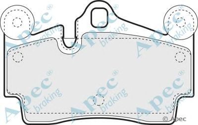 APEC BRAKING pad1318 -  Комплект тормозных колодок, дисковый тормоз